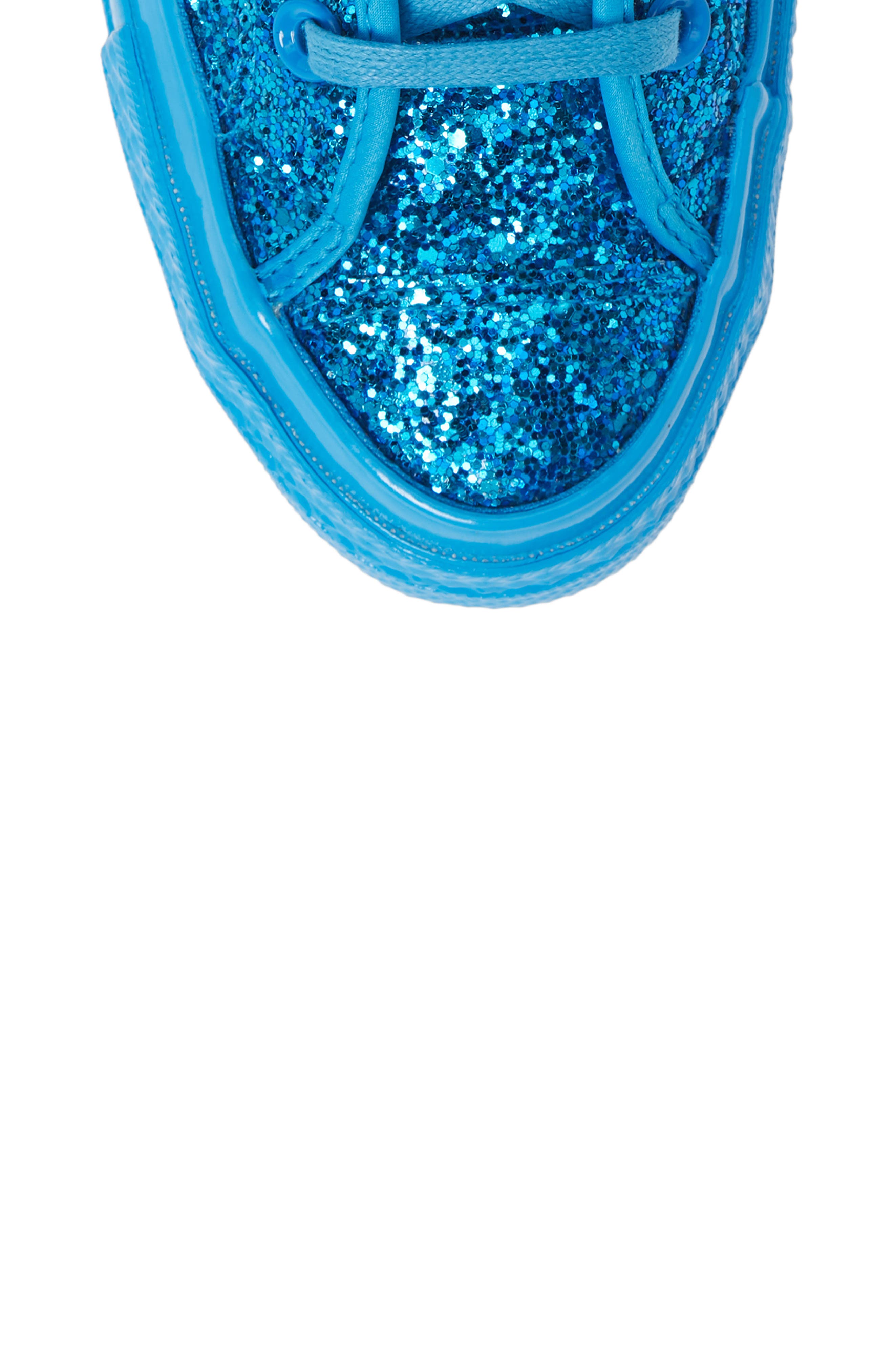 Chuck Taylor® All Star® Glitter High Top Sneaker, Alternate, color, BLUE HERO