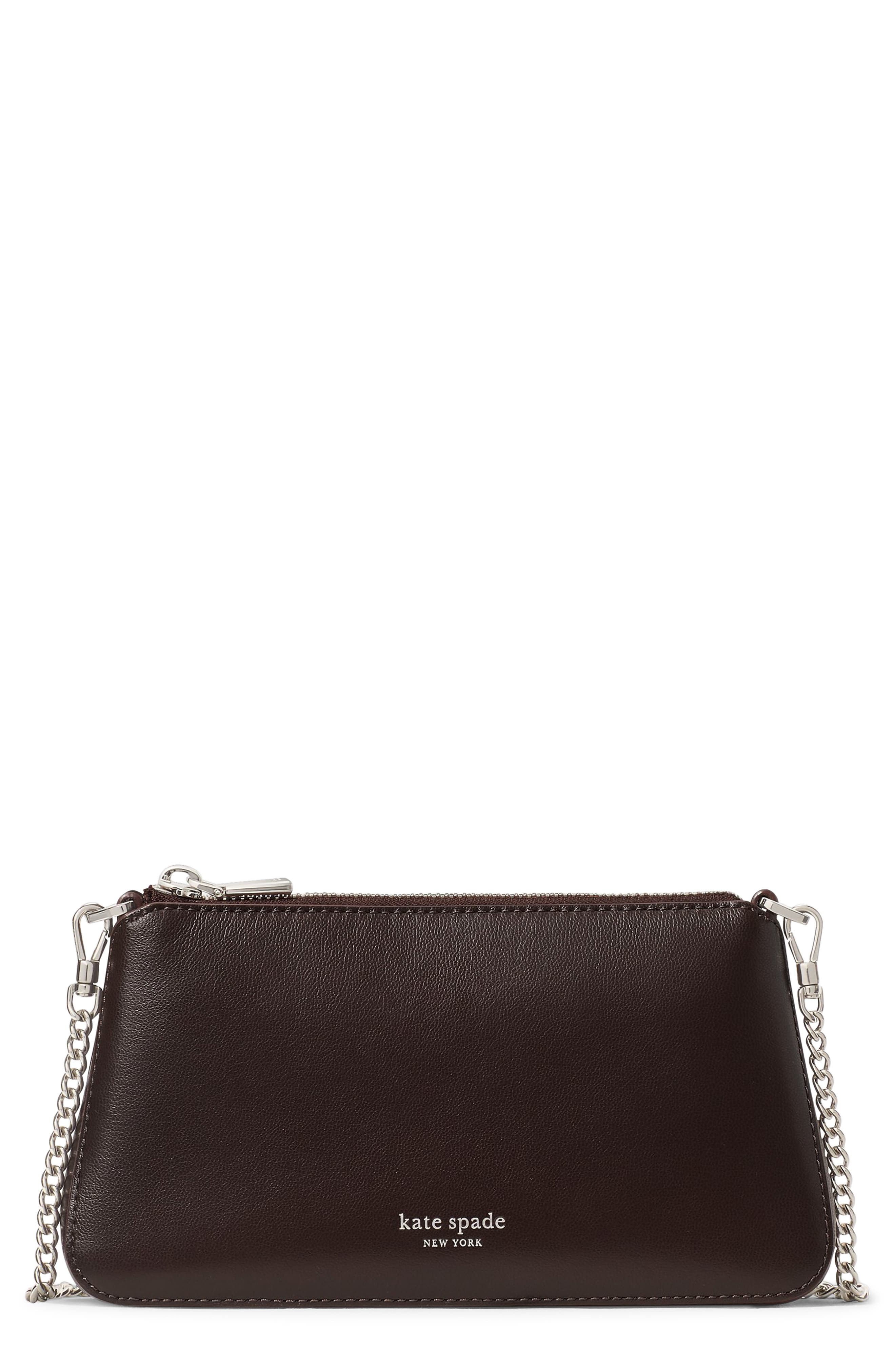 Kate Spade New York grace fine grain leather shoulder bag, Main, color, 