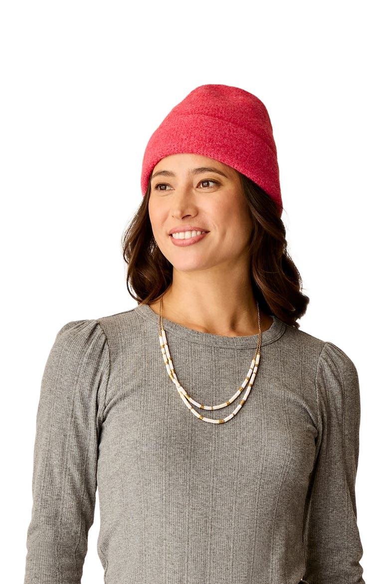 Tabitha Beanie, Alternate, color, Poinsettia