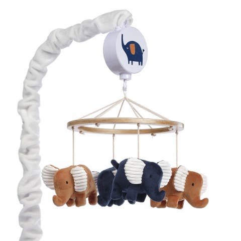 Playful Elephant Musical Baby Crib Mobile Soother Toy
