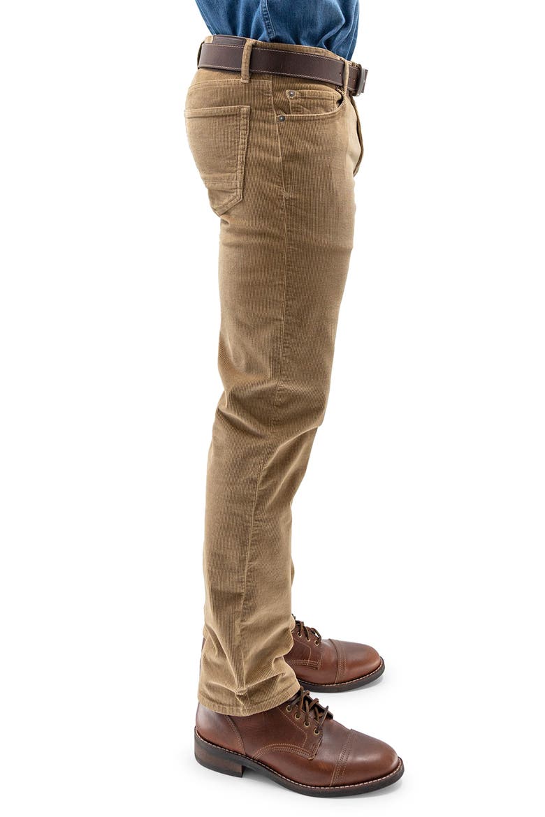 Stretch Corduroy Five Pocket Pants, Alternate, color, KHAKI