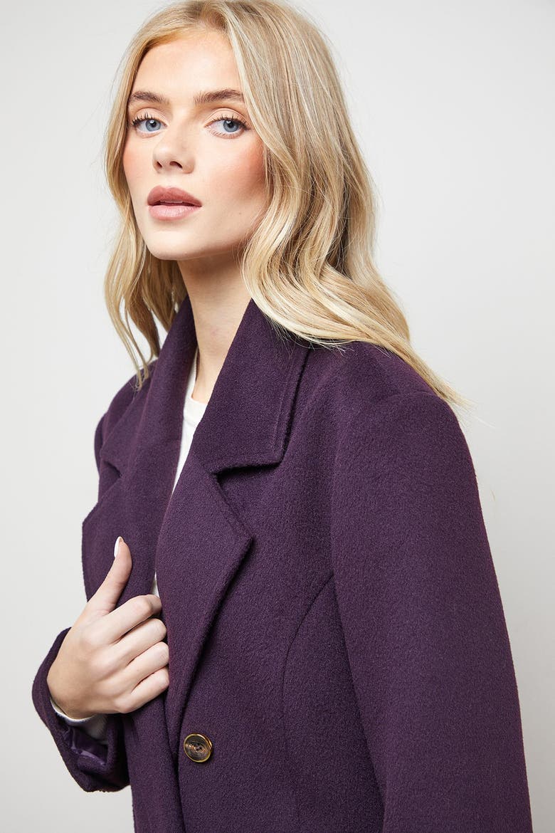 Maxi Tailored Coat, Alternate, color, Cherry