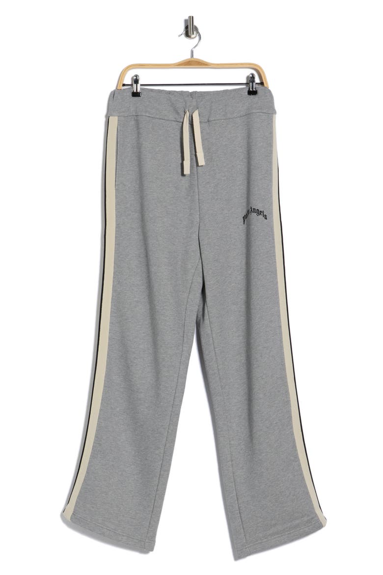 Curved Logo Sweatpants, Alternate, color, GREY