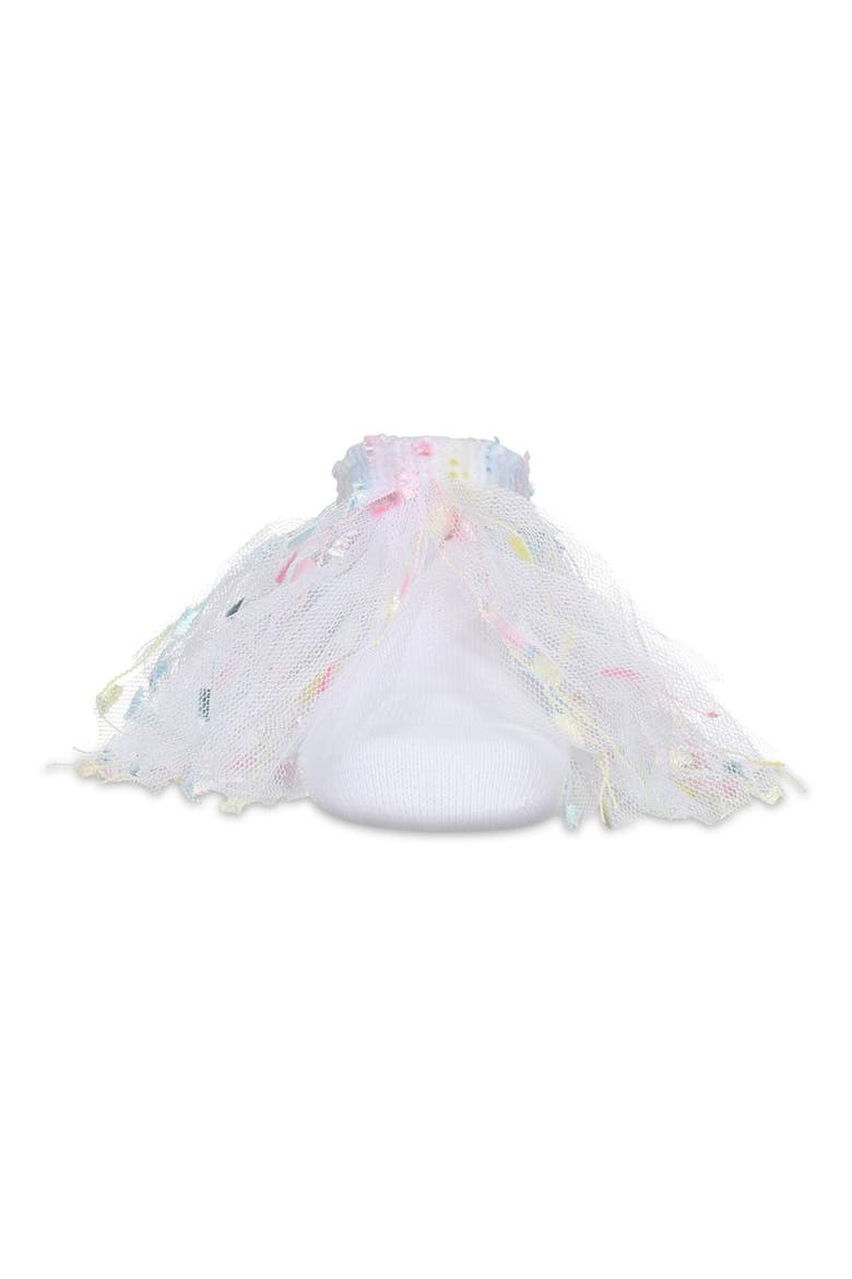 Confetti Anklet Sock, Alternate, color, White