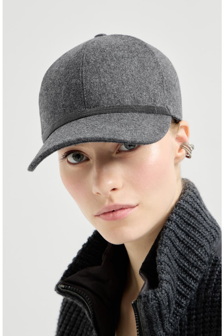 Baseball Cap with monili, Alternate, color, Dark Grey