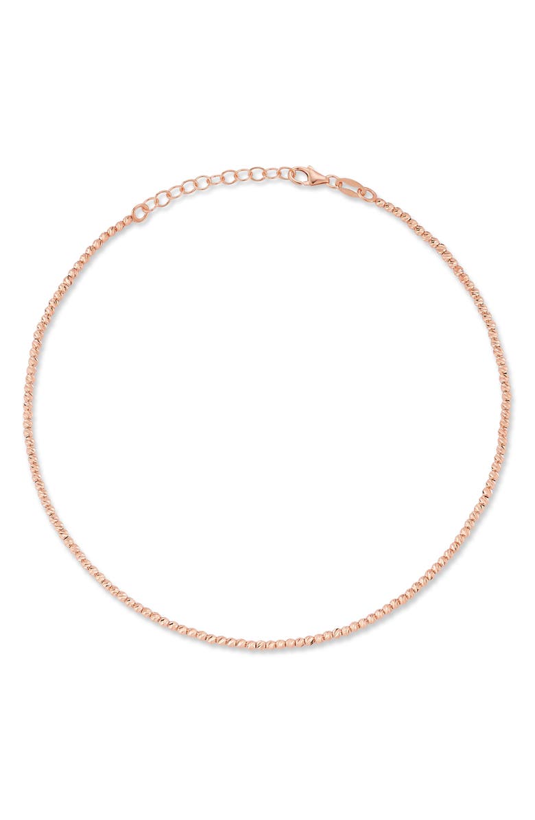 Ember Fine Jewelry 14K Rose Gold Beaded Bracelet, Main, color, Rose Gold