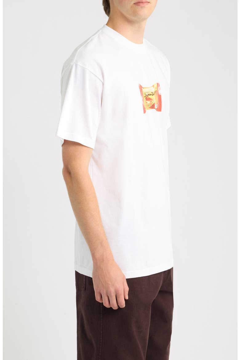 Road Side Snack Organic Cotton Graphic T-Shirt, Alternate, color, WHITE
