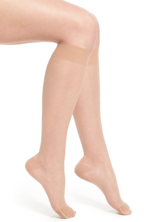 Sheer Compression Knee High Socks