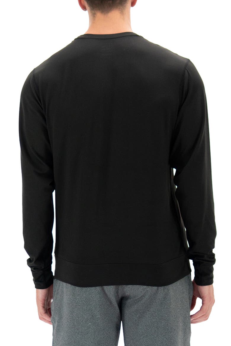 Lounge Stretch Sweatshirt, Alternate, color, BLACK