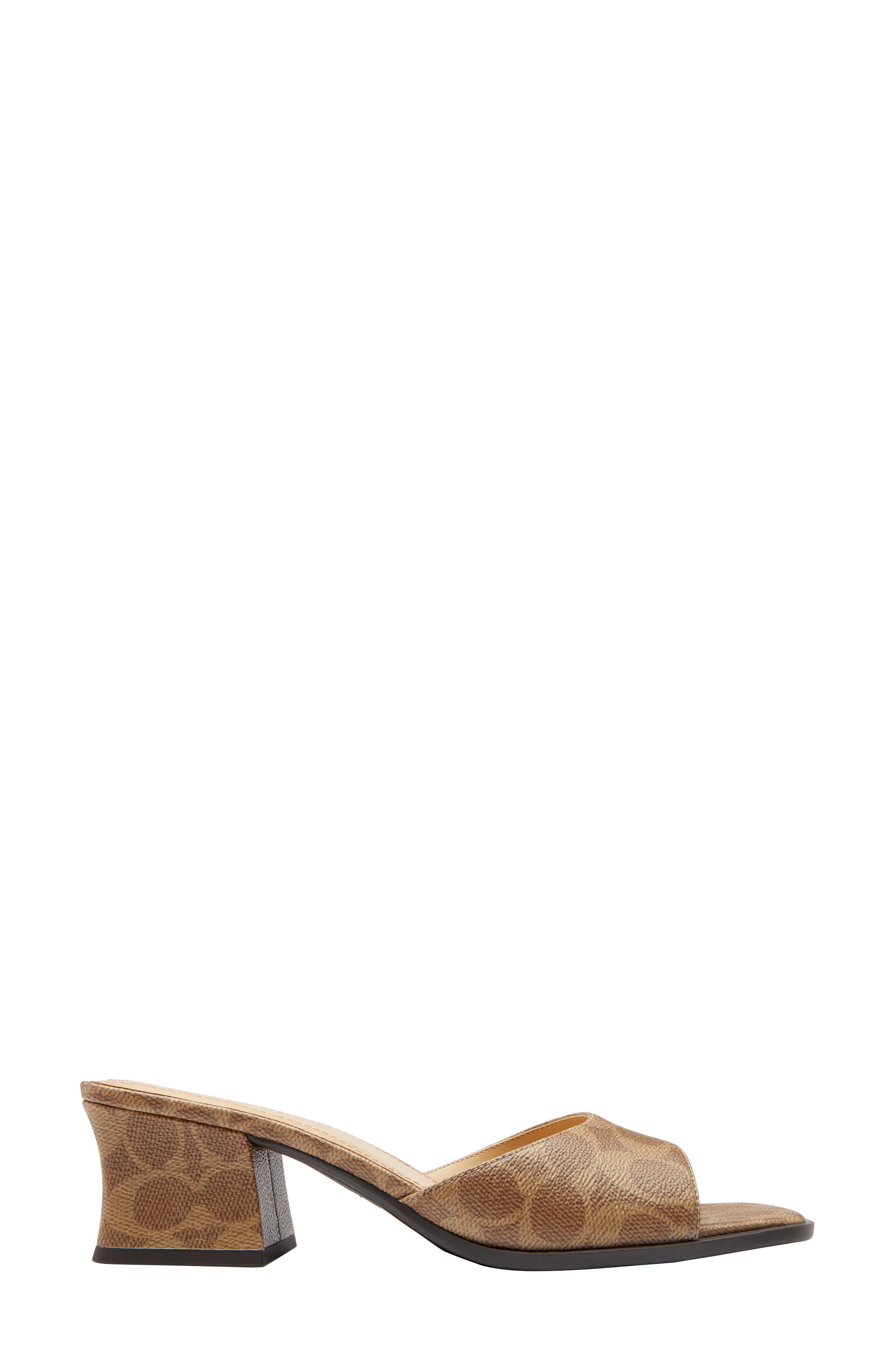 COACH Sculpted C Block Heel Sandal, Alternate, color, 
