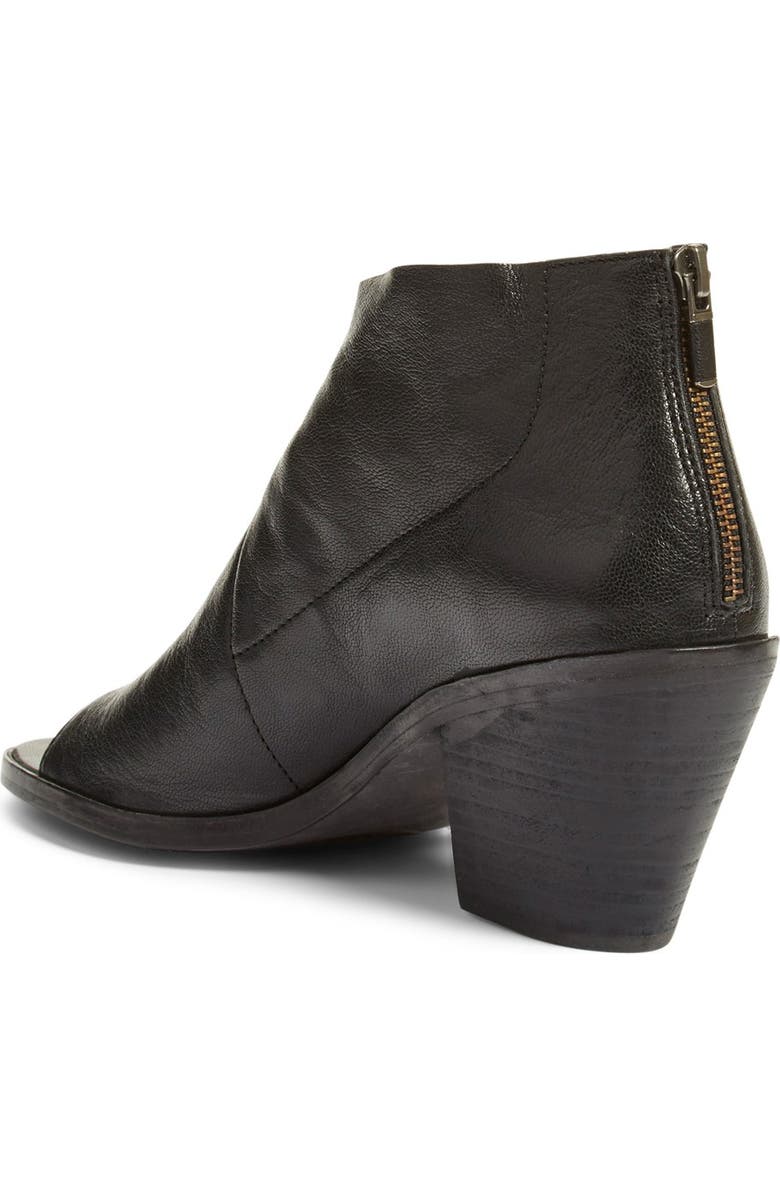 Eileen Fisher 'Ink' Open Toe Block Heel Bootie, Alternate, color,