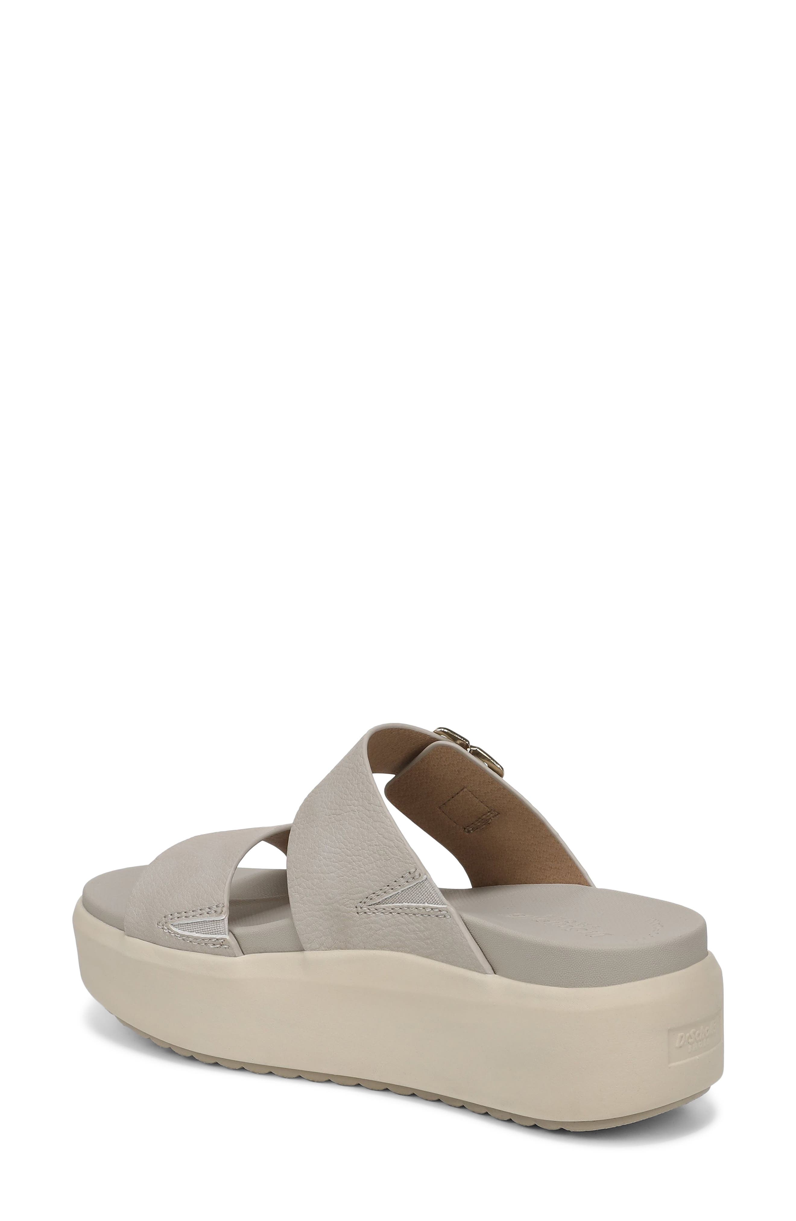Dr. Scholl's All Time Max Platform Wedge Slide Sandal, Alternate, color, Oyster