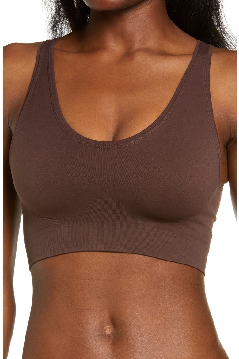 Smooth & Renew Tank Bralette, Main, color, BROWN COFFEE
