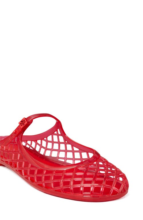 Shop Tory Burch Mellow Mary Jane Jelly Mule In Red Volcano/red Volcano