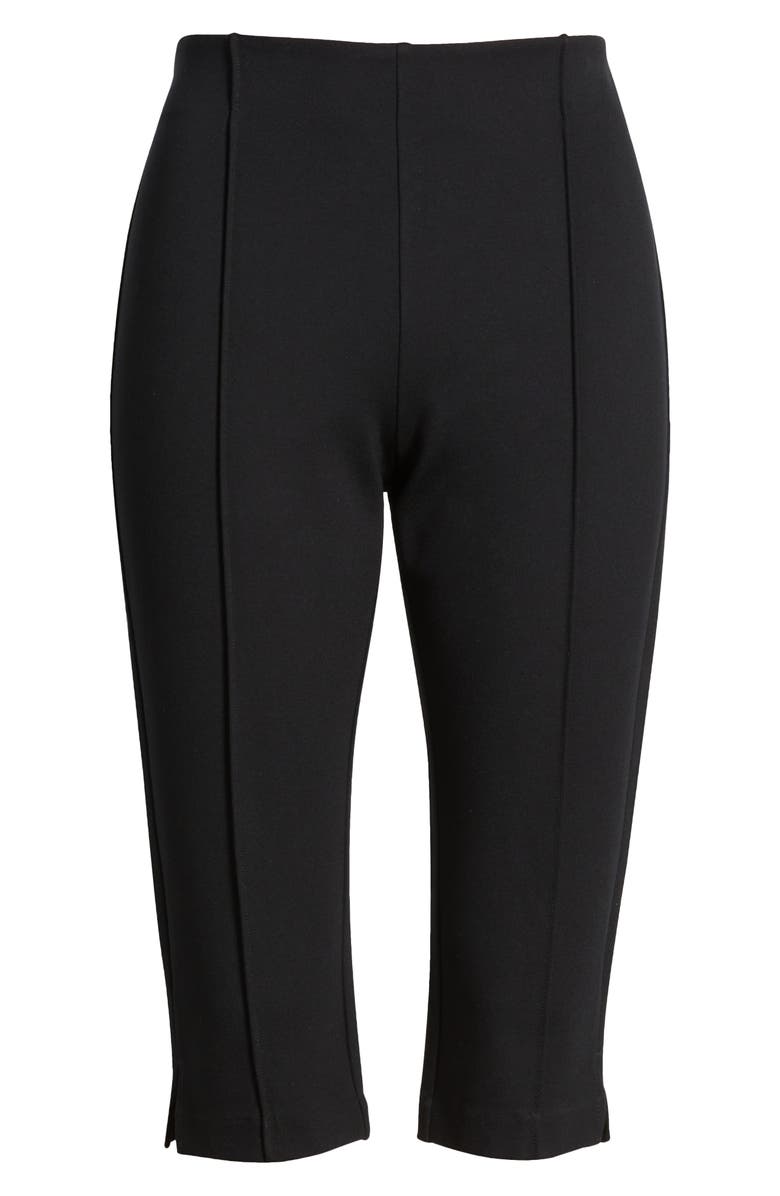 Nordstrom Ponte Knit Capri Pants, Main, color, Black