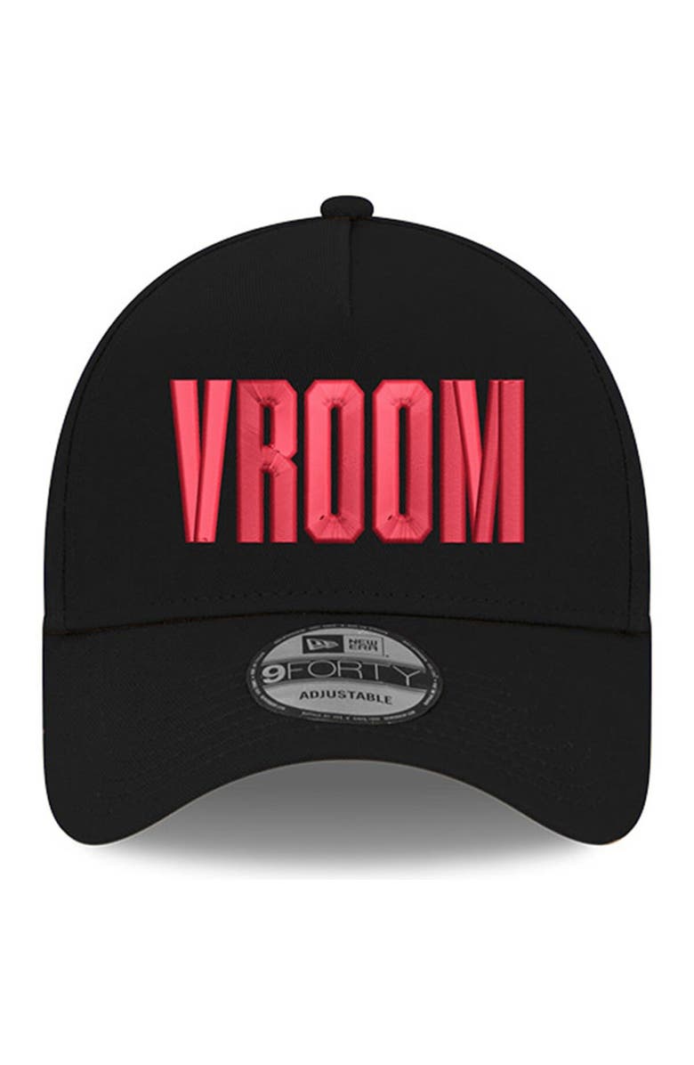 New Era Men's New Era Black NASCAR Vroom 9FORTY A-Frame Adjustable Trucker Hat, Alternate, color, Black