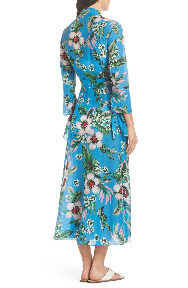 Diane von Furstenberg DVF Cover-Up Wrap Dress, Alternate, color, 