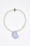 Bimba y Lola Pearl And Enameled Seashell Necklace