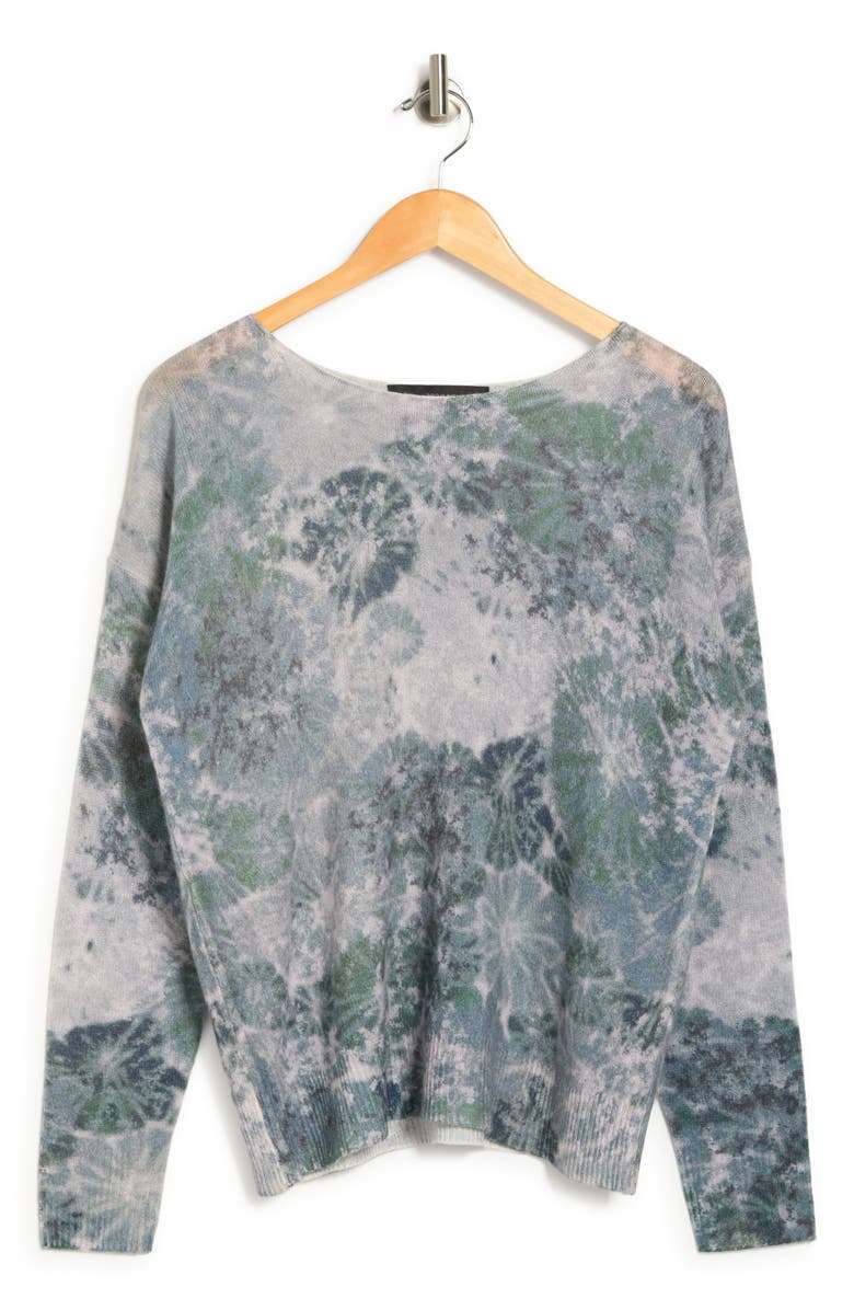 360 CASHMERE Haven Tie Dye Cashmere Pullover Sweater, Alternate, color,