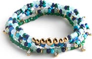 BaubleBar Indya Semi-Precious Layered Bracelet Set