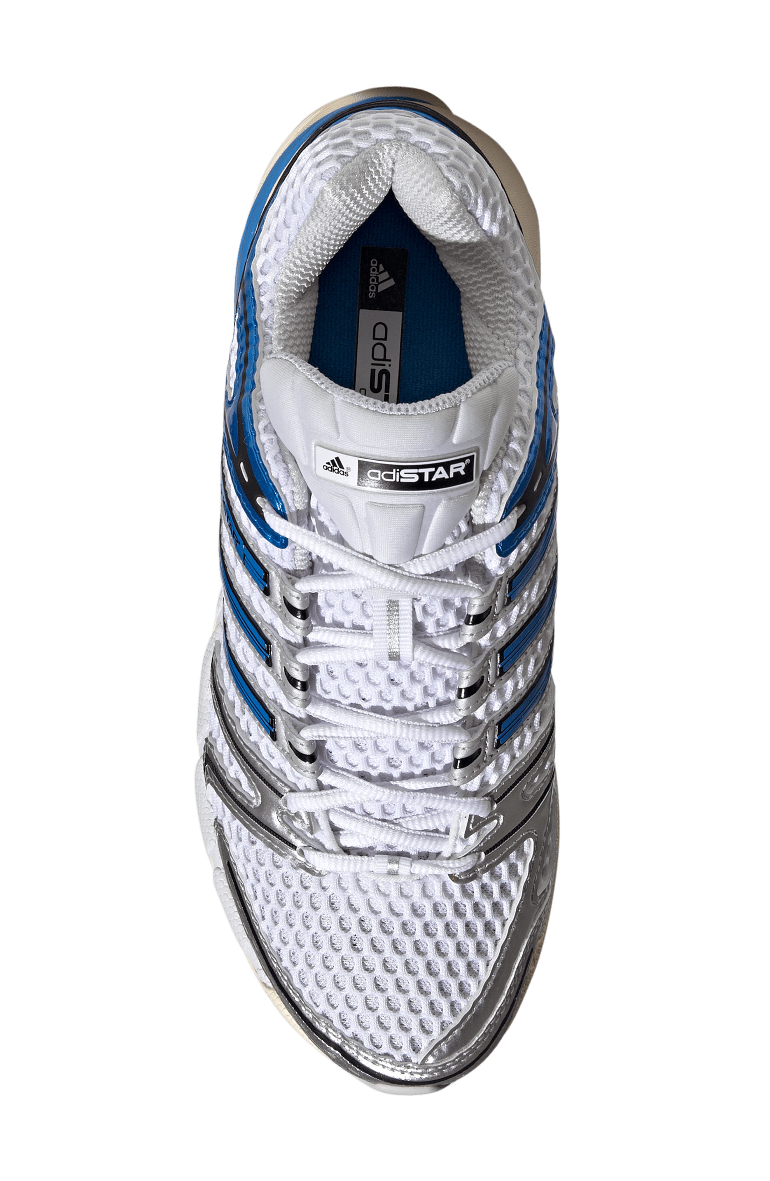 adidas Gender Inclusive Adistar Control 5 Sneaker, Alternate, color, White/ Lucid Ray Blue/ Grey