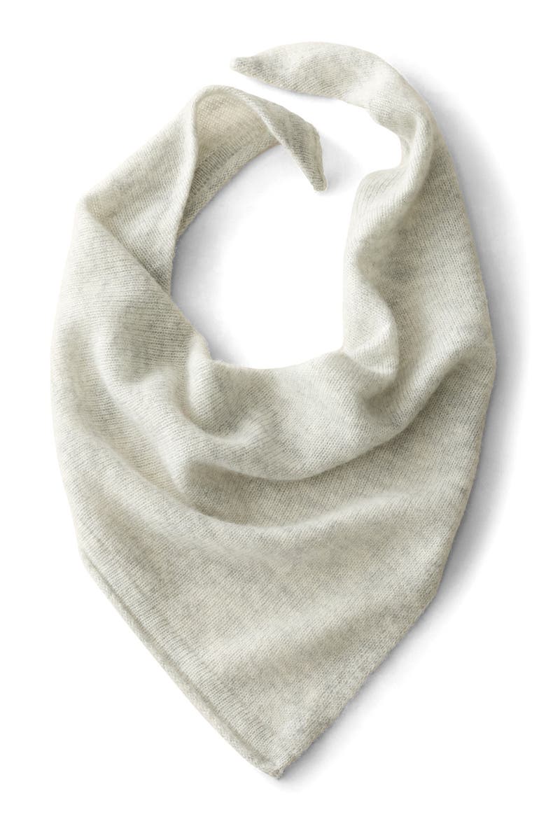Merino Wool and Cashmere Triangle Scarf, Main, color, Misted Grey