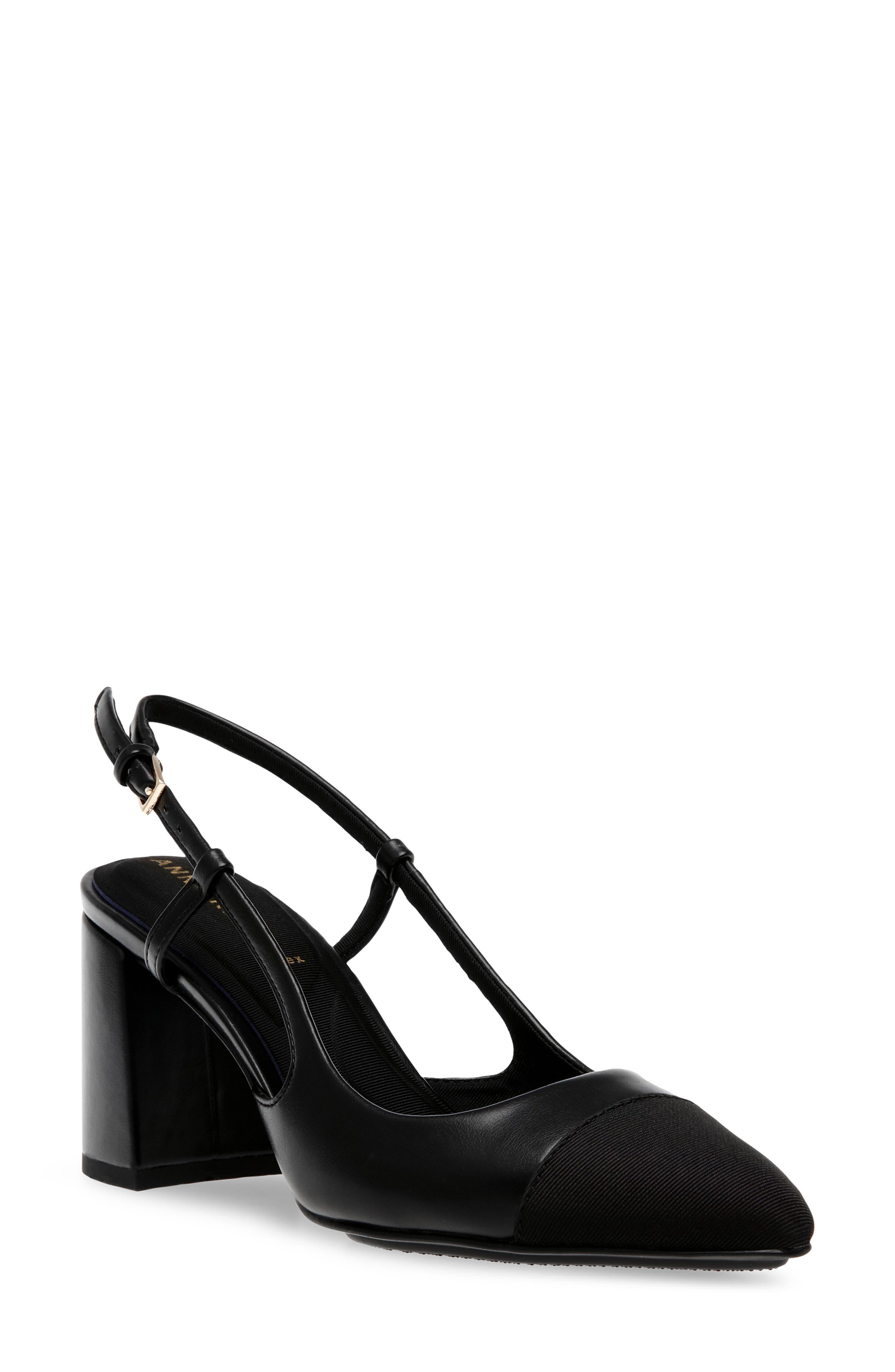 Anne Klein Brinlee Pointed Toe Pump, Main, color, Black