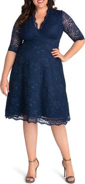 Kiyonna Mademoiselle Lace A-Line Dress