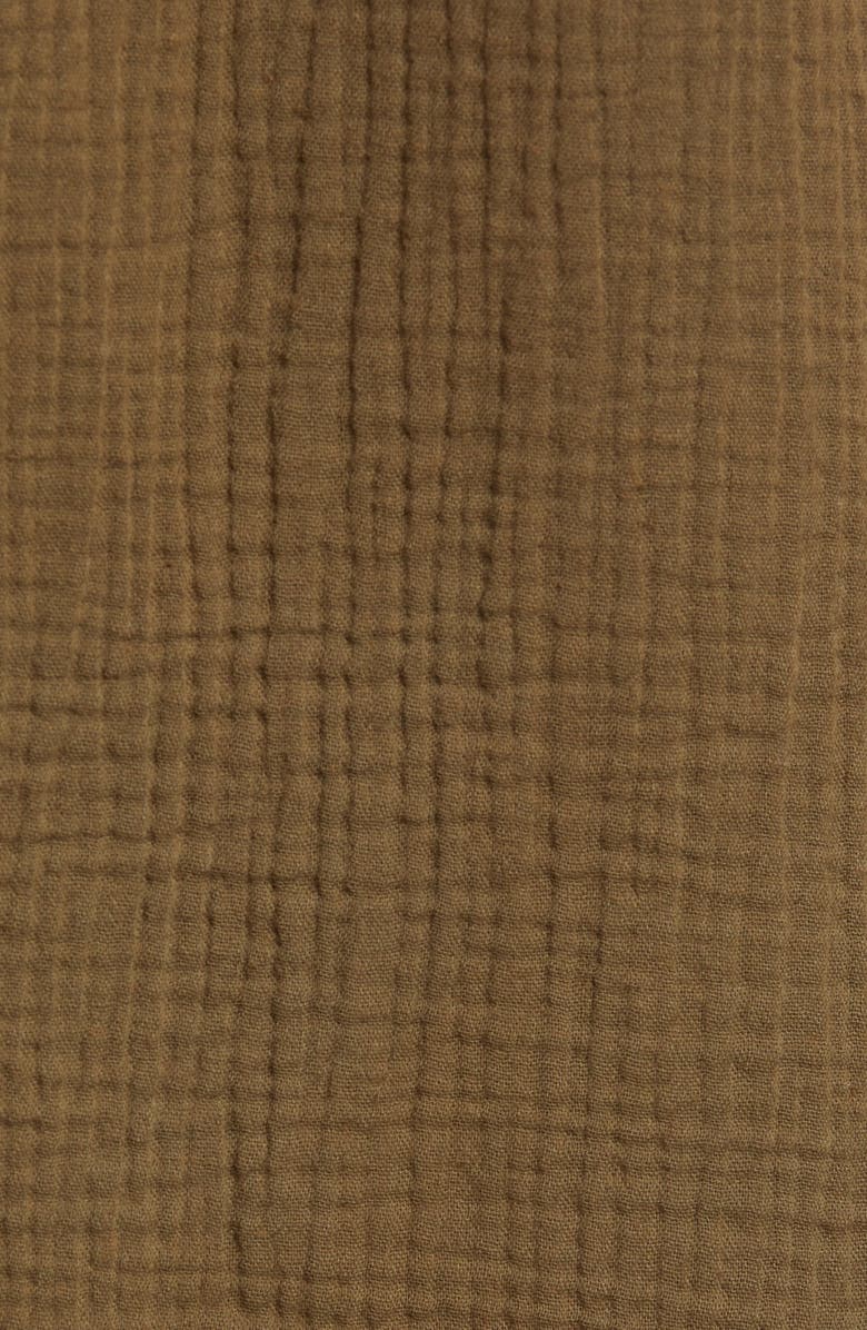 Maternal America V-Neck Cotton Trapeze Maternity Dress, Alternate, color, Aloe