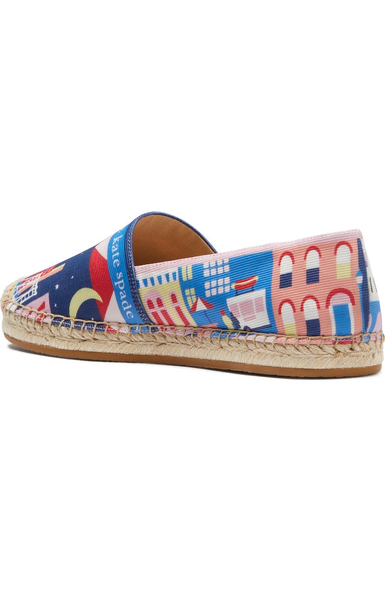 Kate Spade New York city map espadrille flat, Alternate, color,