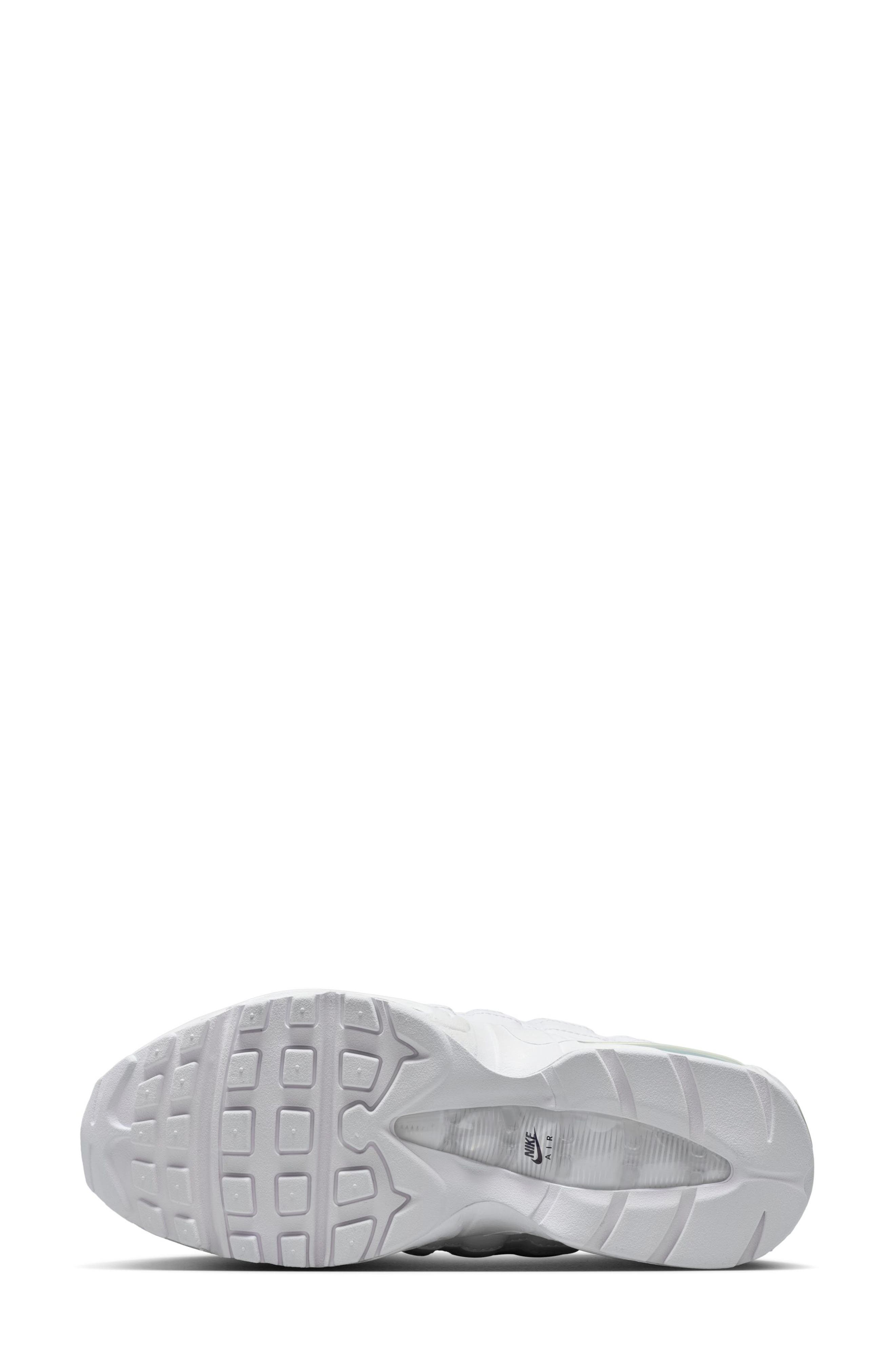 Nike Air Max 95 Big Bubble Sneaker, Alternate, color, White/ Silver/ Black