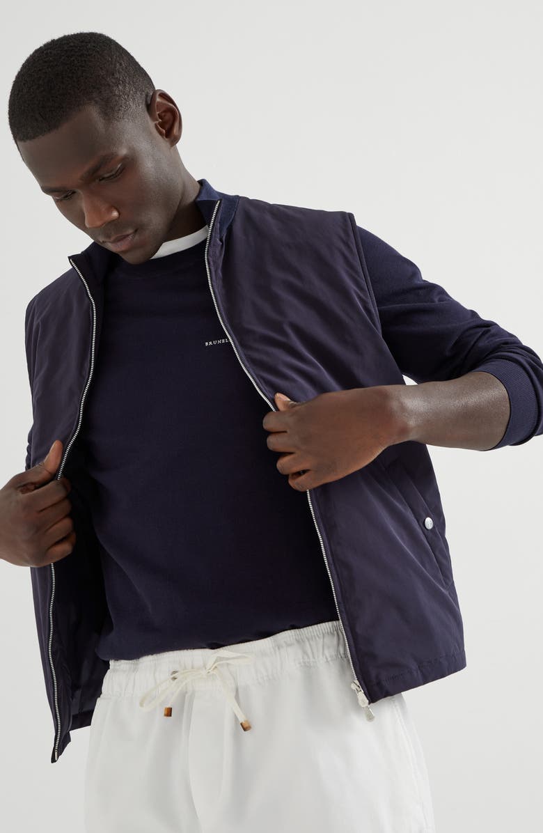 Brunello Cucinelli Lightweight sweater with embroidery, Alternate, color, 