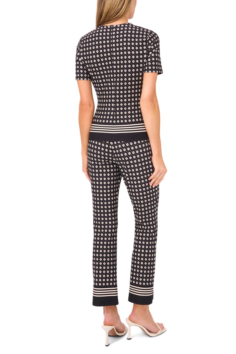 Midge Geo Print Knit Top, Alternate, color, RICH BLACK