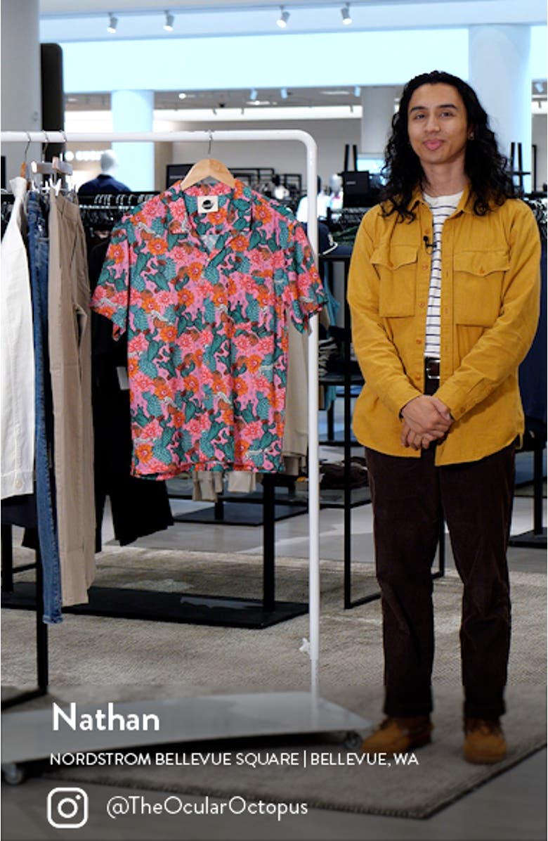 Cactus Eyeballs Camp Shirt, sales video thumbnail