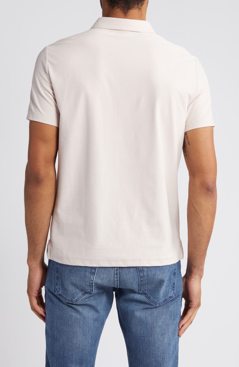 Robert Barakett Hickman Short Sleeve Polo Shirt, Alternate, color, Pink Fog