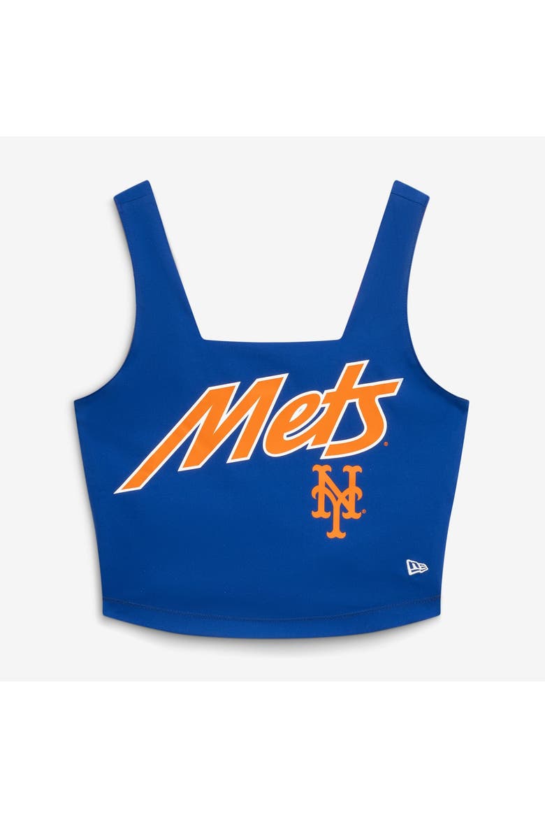 Women's New Era Royal New York Mets Reversible Cropped Sport Classics Tank Top, Alternate, color, Royal