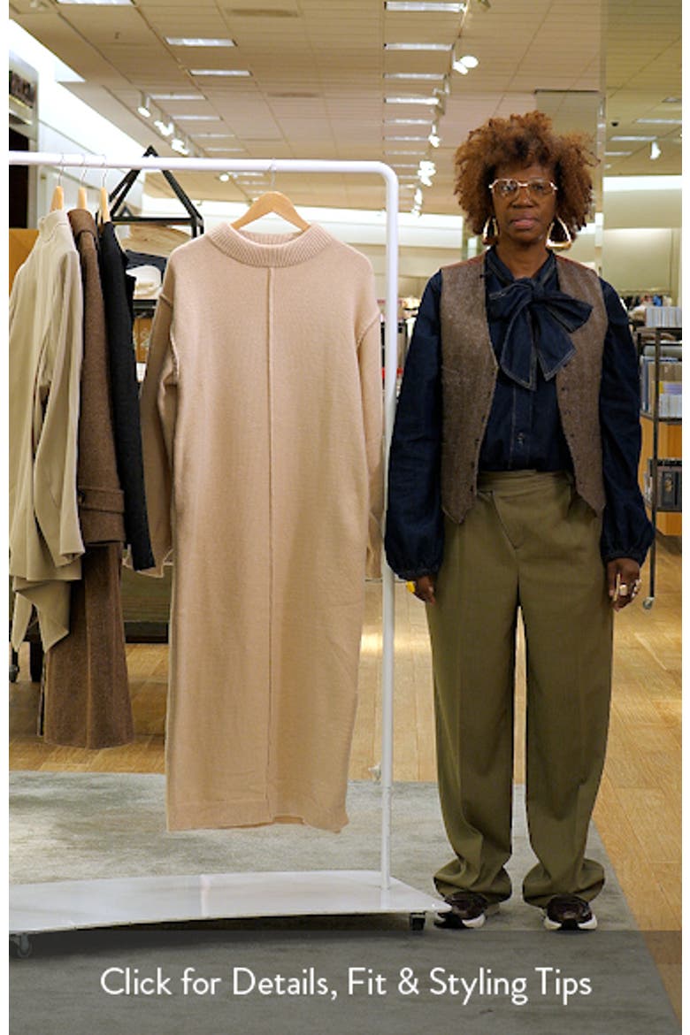 Odile Long Sleeve Maxi Sweater Dress video