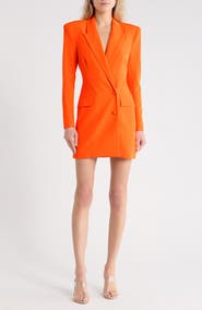L'AGENCE Marlee Long Sleeve Mini Blazer Dress