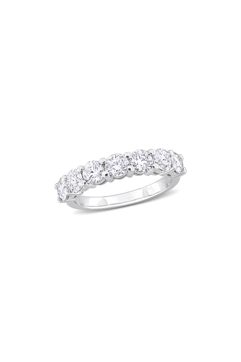 Sterling Silver Moissanite Ring, Main, color, WHITE SILVER