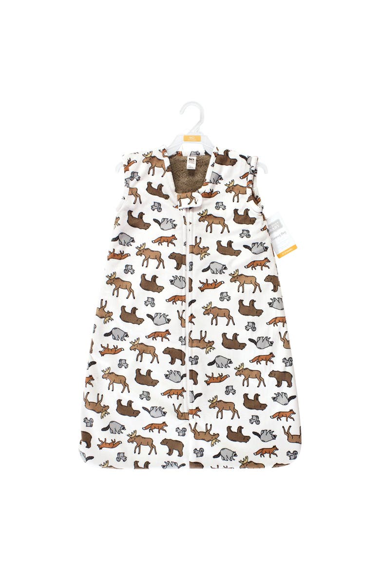 Plush Faux Fur Sleeping Bag, Wearable Blanket, Alternate, color, Animal Adventure