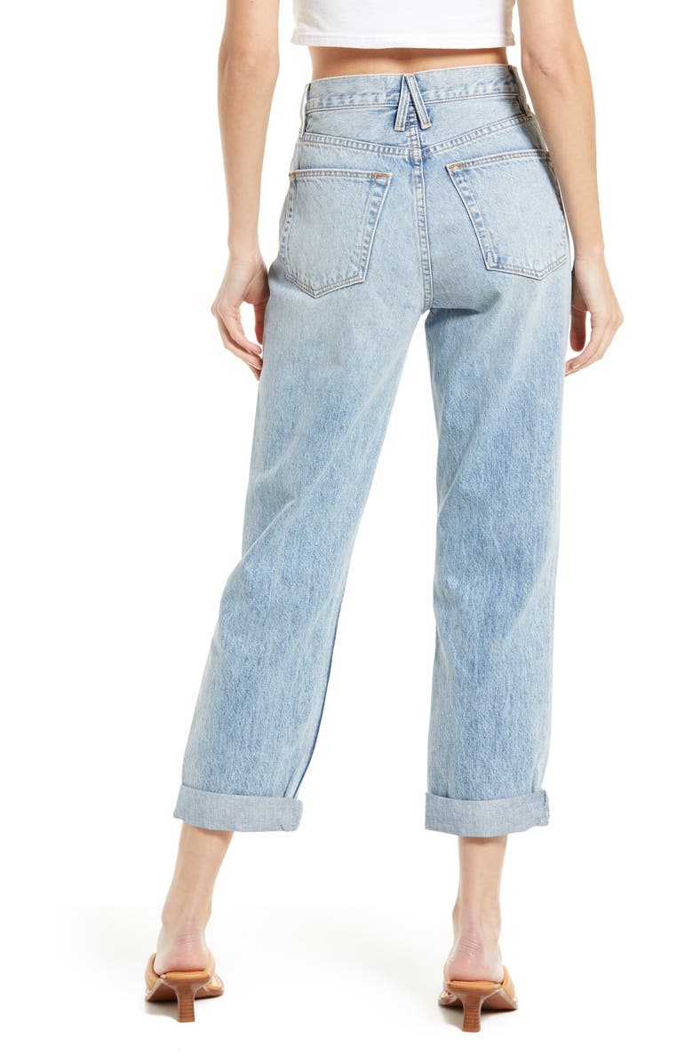 SLVRLAKE Dakota High Waist Relaxed Boyfriend Jeans, Alternate, color, 