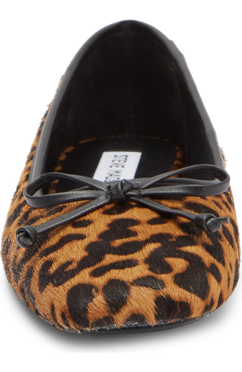 Steve Madden Malinda Genuine Cow Hair Ballet Flat, Alternate, color, Leopard