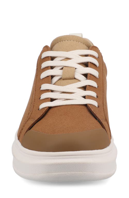 Journee Collection Meeya Woven Casual Sneaker In Brown