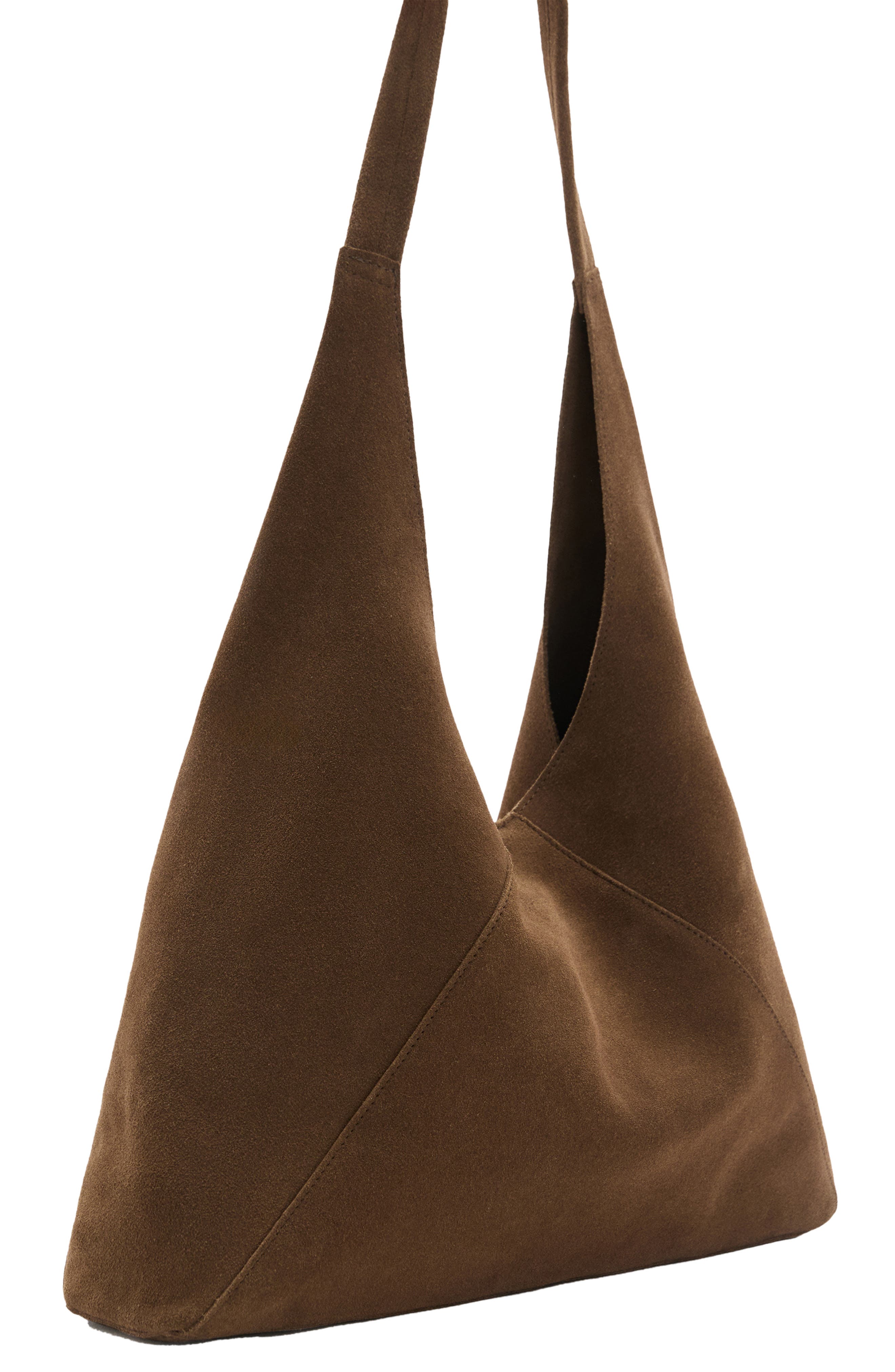 MANGO Suede Shoulder Bag, Alternate, color, 