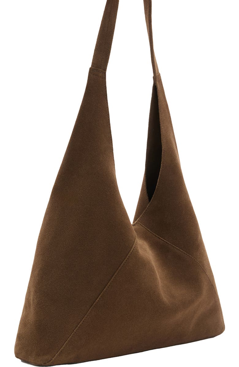 MANGO Suede Shoulder Bag, Alternate, color,