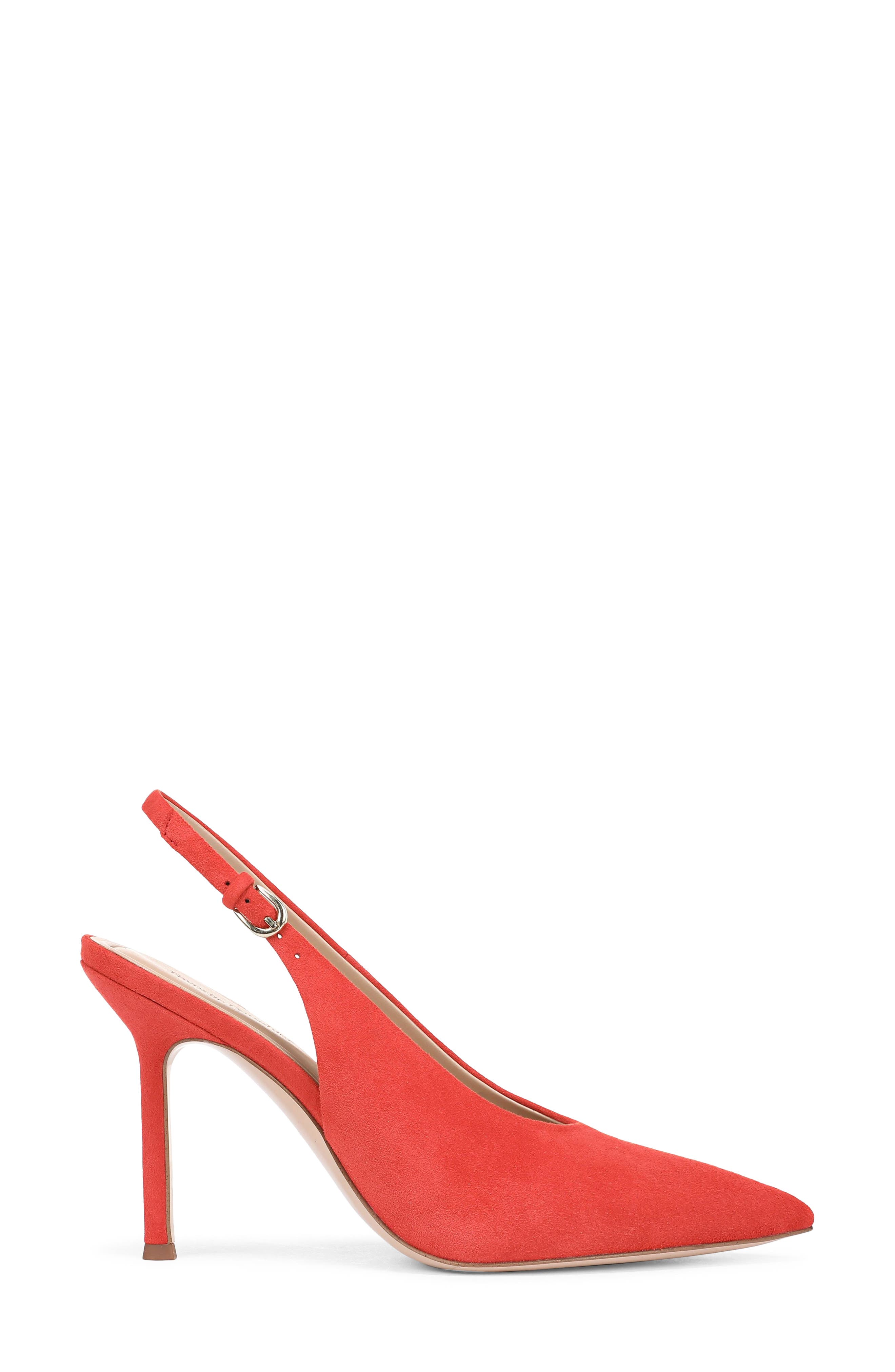 Remy Pointed Toe Slingback Sandal, Alternate, color, TOMATO