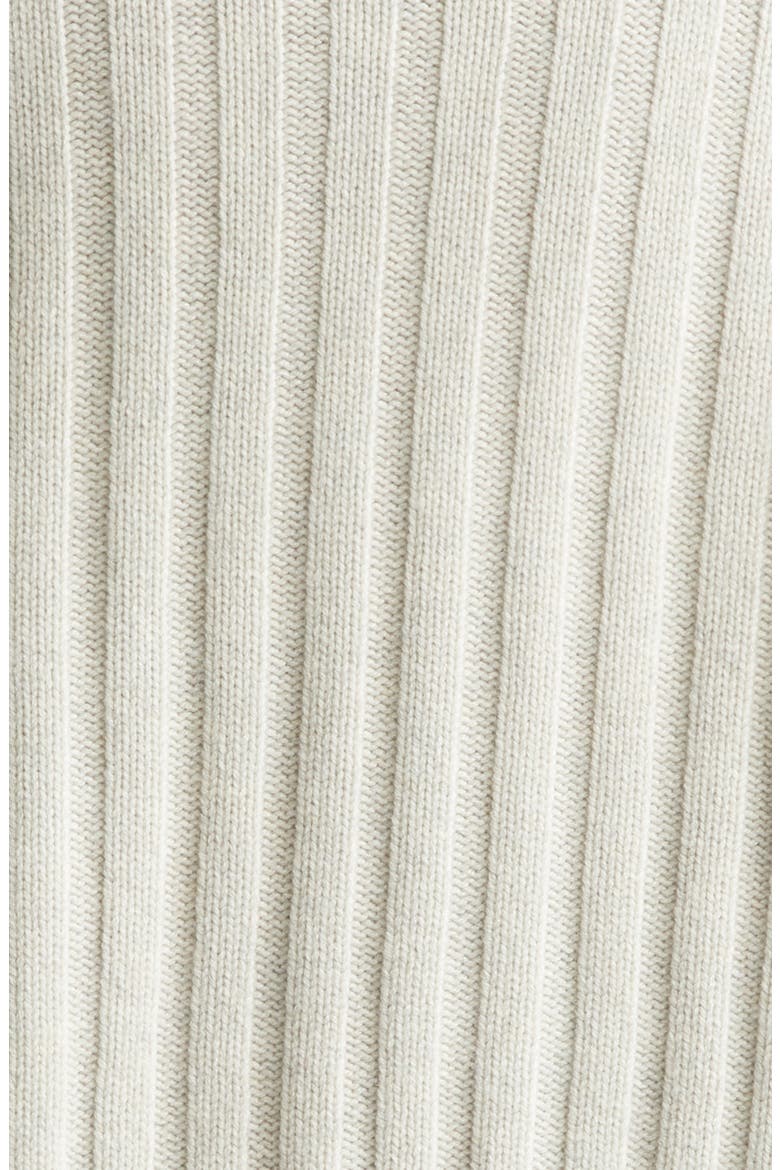 Lecht Open Front Rib Cashmere Cardigan, Alternate, color, LUNAN SAND