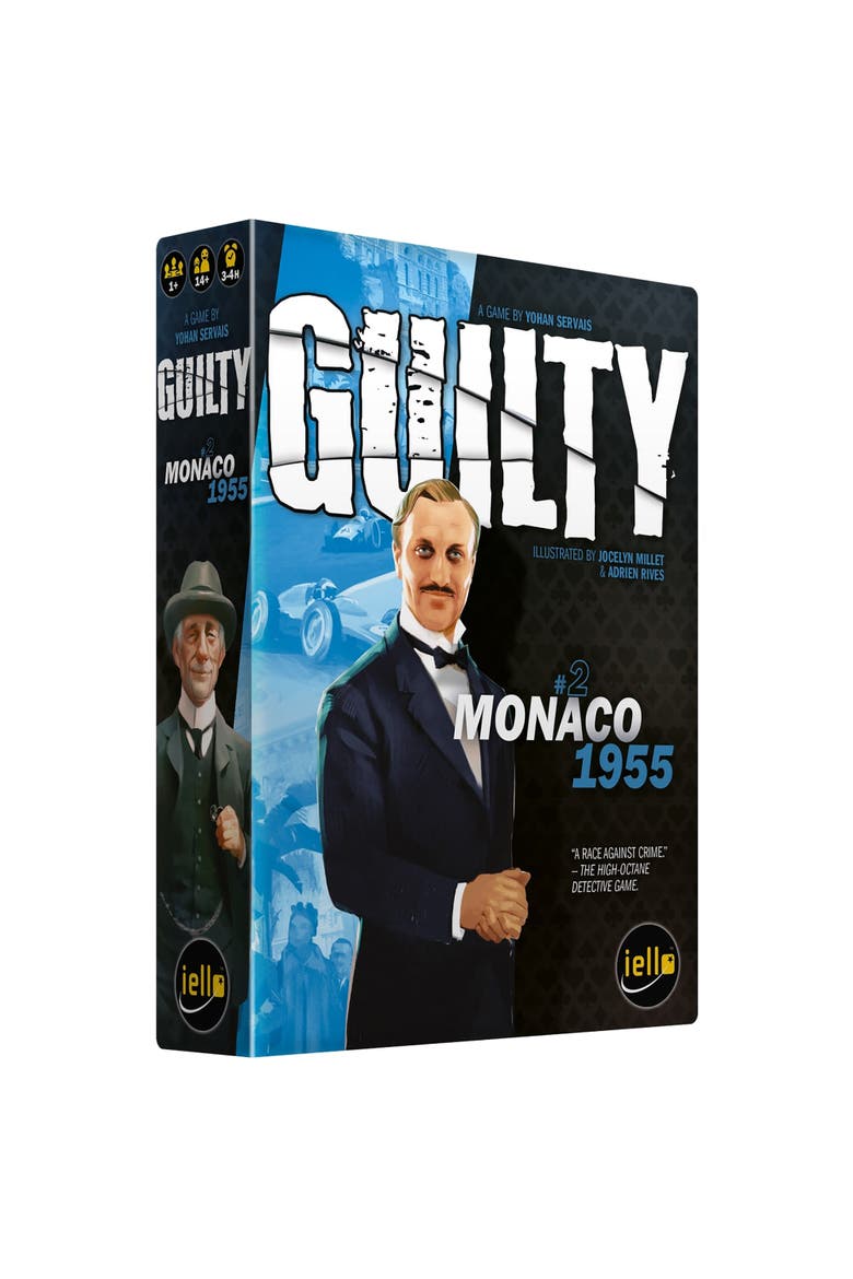 Guilty Monaco 1955 Cooperative Deduction Game, Ages 14+, Main, color, Multicolored