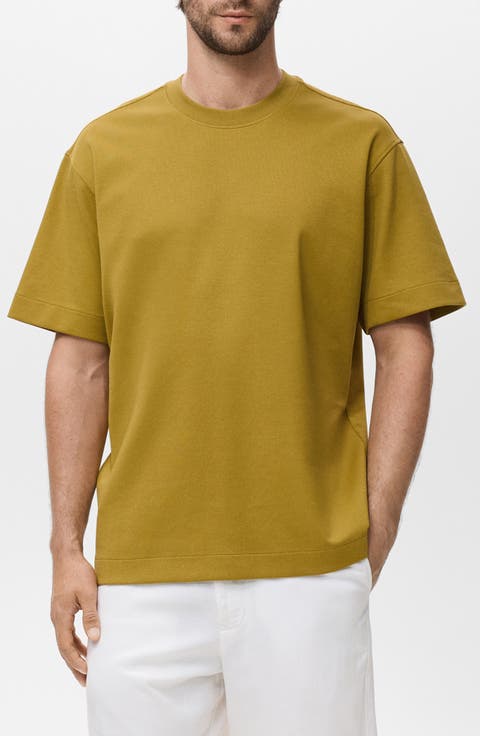Relaxed Fit Heavyweight Cotton Blend T-Shirt