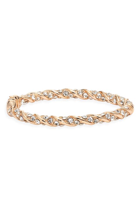 Pavé Crystal Hinge Bracelet